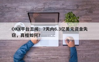 OKX平台丑闻：7天内6.3亿美元资金失窃，真相如何？