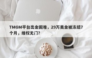 TMGM平台出金困难，29万美金被冻结7个月，维权无门？