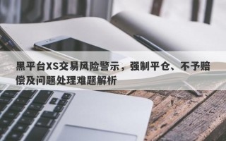 黑平台XS交易风险警示，强制平仓、不予赔偿及问题处理难题解析