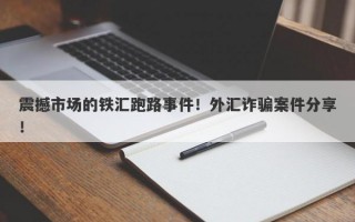 震撼市场的铁汇跑路事件！外汇诈骗案件分享！