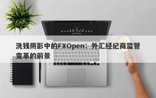 洗钱阴影中的FXOpen：外汇经纪商监管变革的前景