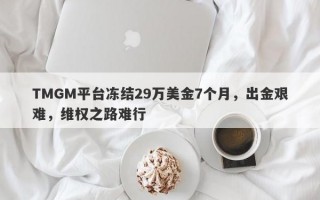 TMGM平台冻结29万美金7个月，出金艰难，维权之路难行