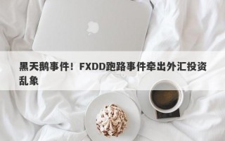 黑天鹅事件！FXDD跑路事件牵出外汇投资乱象