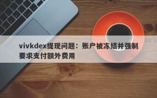 vivkdex提现问题：账户被冻结并强制要求支付额外费用