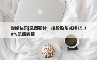 财经快讯|凯盛新材：控股股东减持15.38%凯盛转债