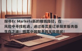 探寻Ec Markets新的赚钱路径，在风险中寻找机遇，通过毒流量订单探索服务器生存之道！揭露中国服务器风险现状！