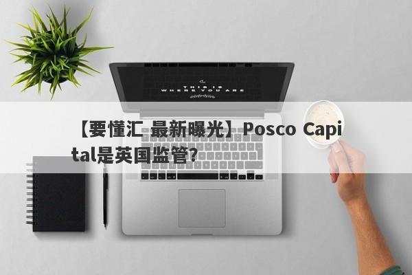 【要懂汇 最新曝光】Posco Capital是英国监管？
-第1张图片-要懂汇圈网