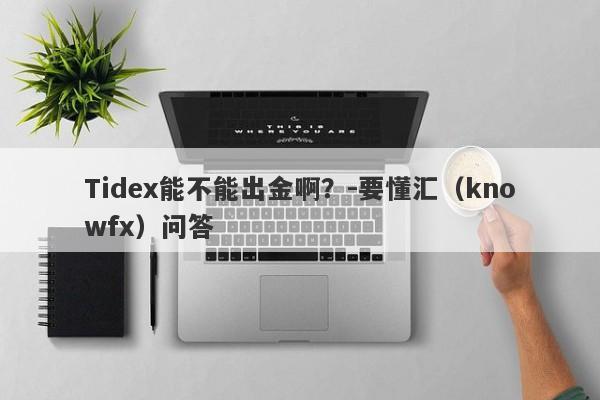 Tidex能不能出金啊？-要懂汇（knowfx）问答-第1张图片-要懂汇圈网