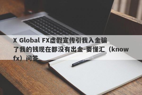 X Global FX虚假宣传引我入金骗了我的钱现在都没有出金-要懂汇（knowfx）问答-第1张图片-要懂汇圈网