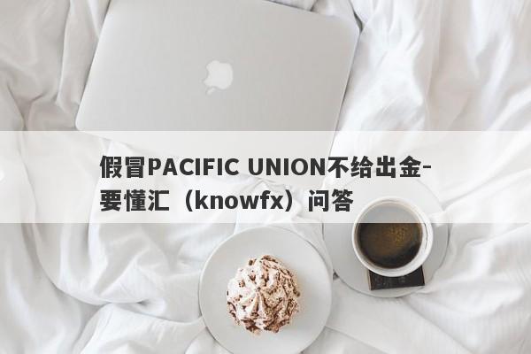 假冒PACIFIC UNION不给出金-要懂汇（knowfx）问答-第1张图片-要懂汇圈网