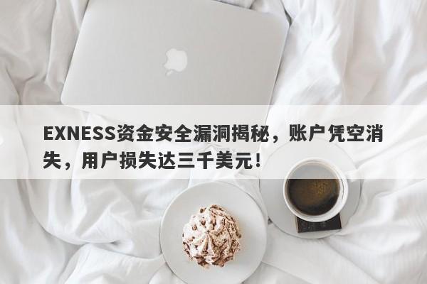 EXNESS资金安全漏洞揭秘，账户凭空消失，用户损失达三千美元！-第1张图片-要懂汇圈网