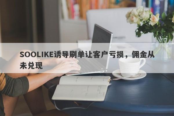 SOOLIKE诱导刷单让客户亏损，佣金从未兑现-第1张图片-要懂汇圈网